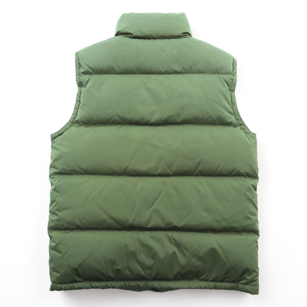 Polo Ralph Lauren 90s Nylon Down Vest M Khaki Small Pony Logo Embroidery