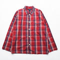 Polo Ralph Lauren Pajama Shirt L Red Plaid Chest Pocket Small Pony Embroidery