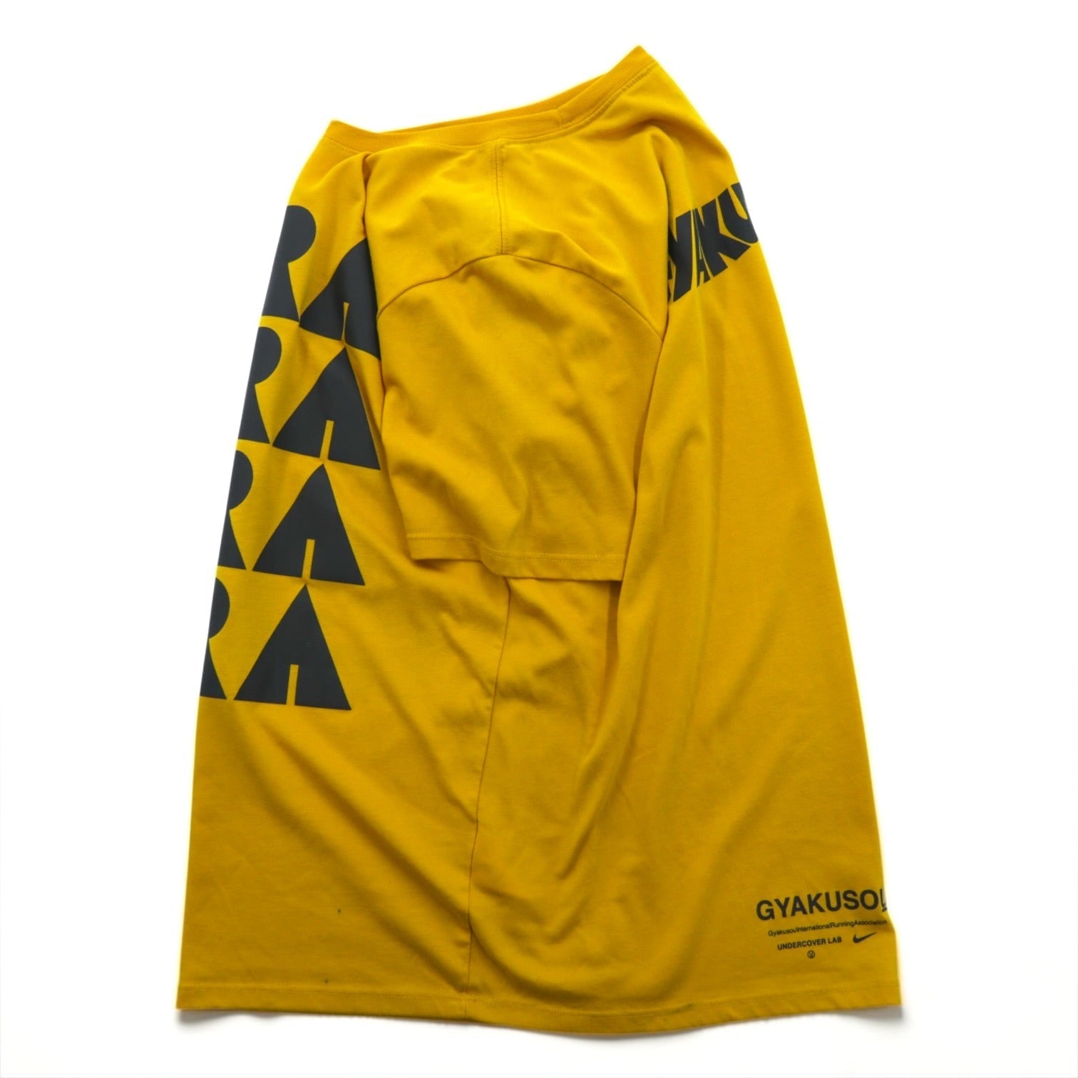 GYAKUSOU (NIKE × UNDERCOVER) Short Sleeve Dri-FIT T-Shirt M Yellow GIRA Running Shirt CJ7827-793