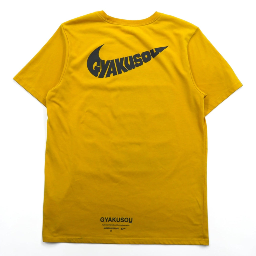 GYAKUSOU (NIKE × UNDERCOVER) Short Sleeve Dri-FIT T-Shirt M Yellow GIRA Running Shirt CJ7827-793