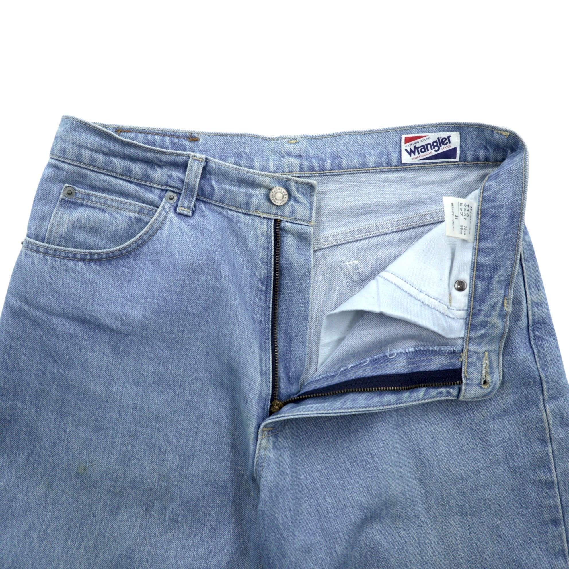 Wrangler 80s Made in Japan Vintage Tapered Denim Pants Jeans M Indigo M1907-22