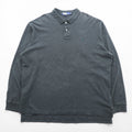 Polo Ralph Lauren 90s Polo Shirt Rugby Shirt 2XL Gray Made in Peru Small Pony Embroidery Big Size