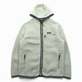 Patagonia Retro Pile Hoodie Fleece Jacket L Beige Pelican Zip-up Hoodie 22806