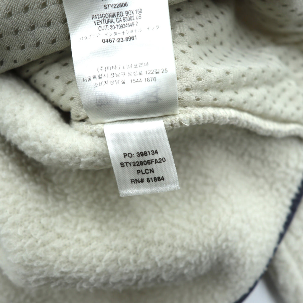 Patagonia Retro Pile Hoodie Fleece Jacket L Beige Pelican Zip-up Hoodie 22806