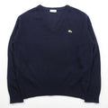 CHEMISE LACOSTE 80年代 フランス製 ヴィンテージ Vネック ニット セーター L フレンチラコステ