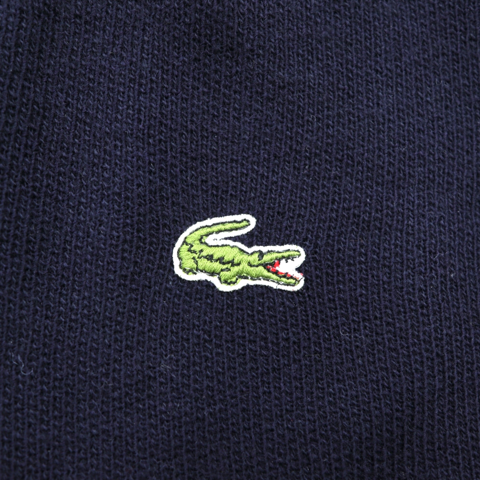 CHEMISE LACOSTE 80年代 フランス製 ヴィンテージ Vネック ニット セーター L フレンチラコステ