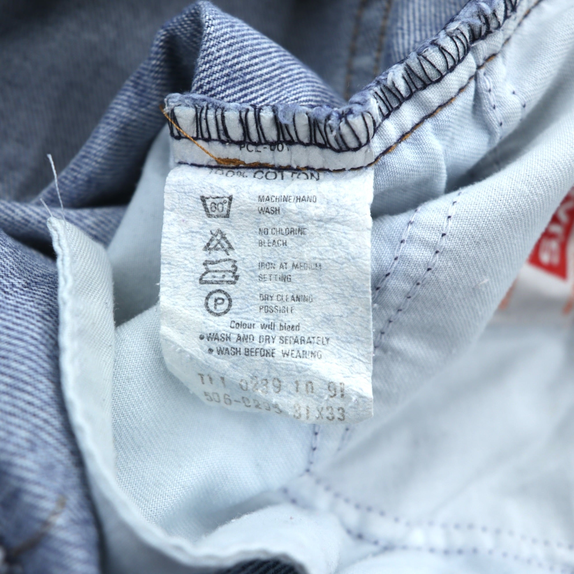 Levi's 90s Vintage 506 Denim Pants Jeans M Indigo Straight Standard Fit
