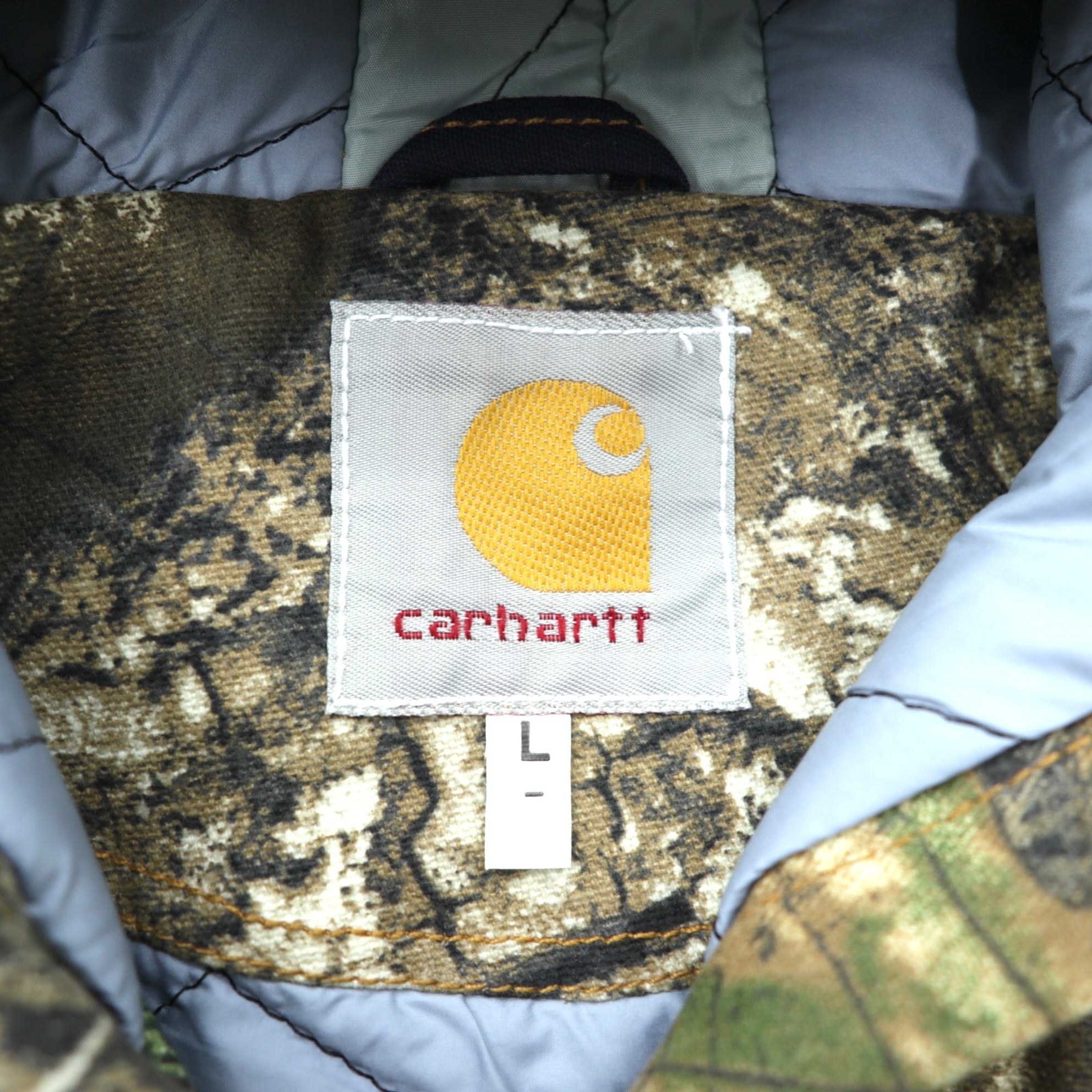 carhartt remake reconstruction real tree camo active jacket parka blouson L khaki cotton