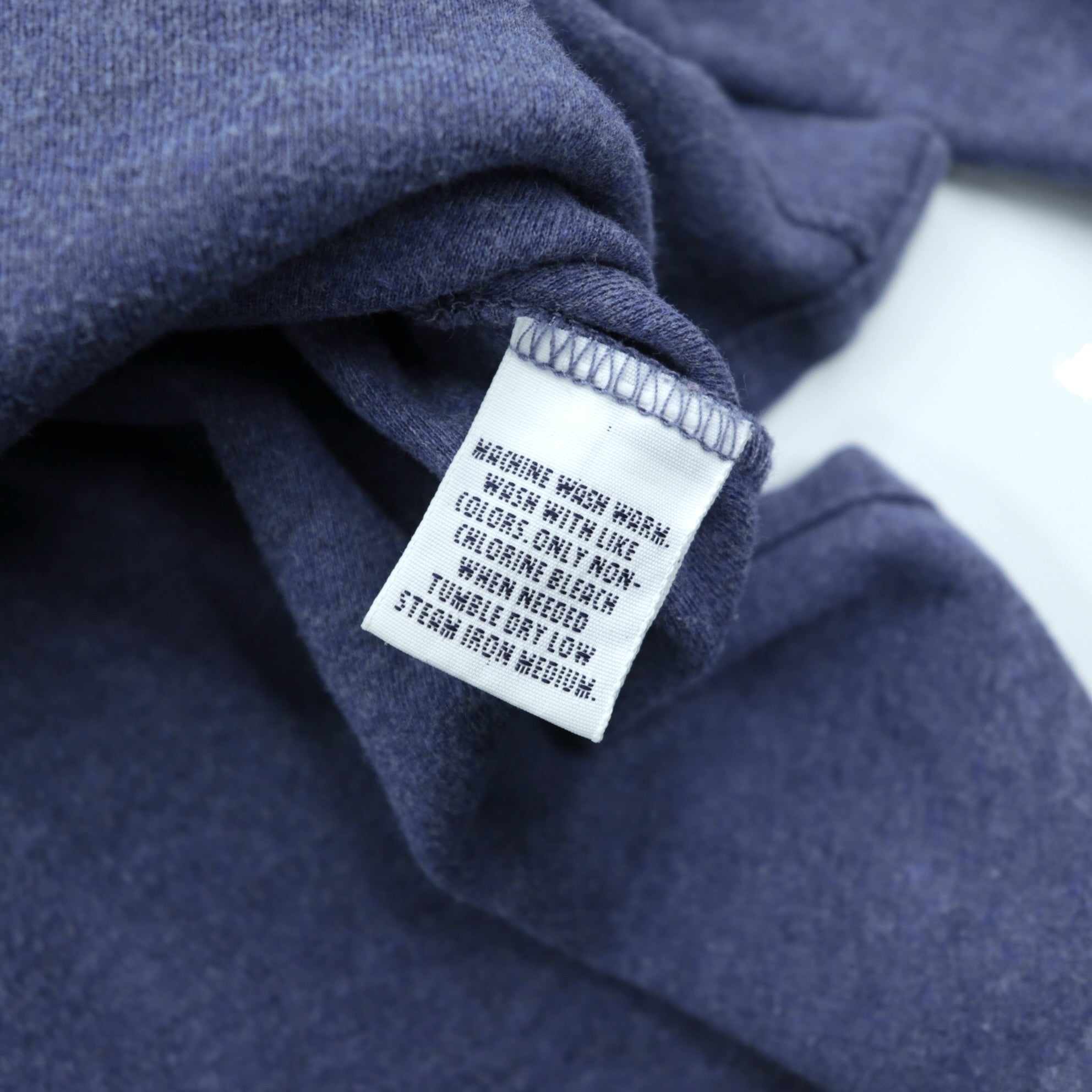 Polo Ralph Lauren 90s Long Sleeve Polo Shirt Rugby Shirt 2XL Blue Small Pony Logo Embroidery Made in Peru