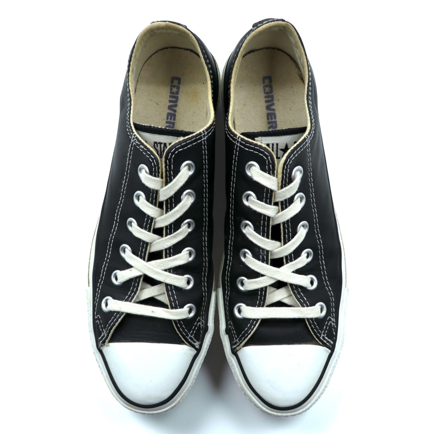 CONVERSE Leather All Star ALL STAR LEATHER OX Low-Cut Sneakers 26.5cm Black 15866