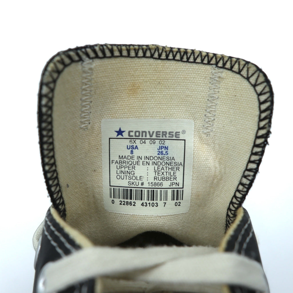 CONVERSE Leather All Star ALL STAR LEATHER OX Low-Cut Sneakers 26.5cm Black 15866