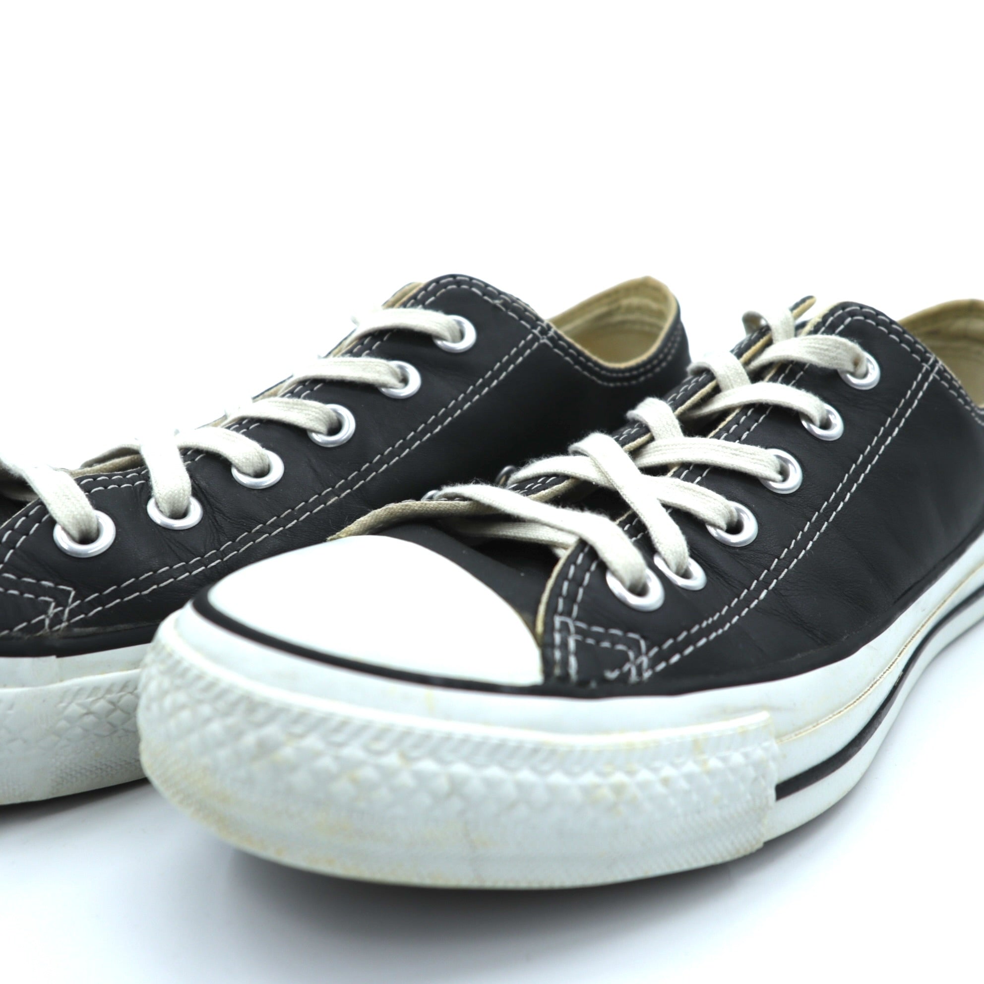 CONVERSE Leather All Star ALL STAR LEATHER OX Low-Cut Sneakers 26.5cm Black 15866