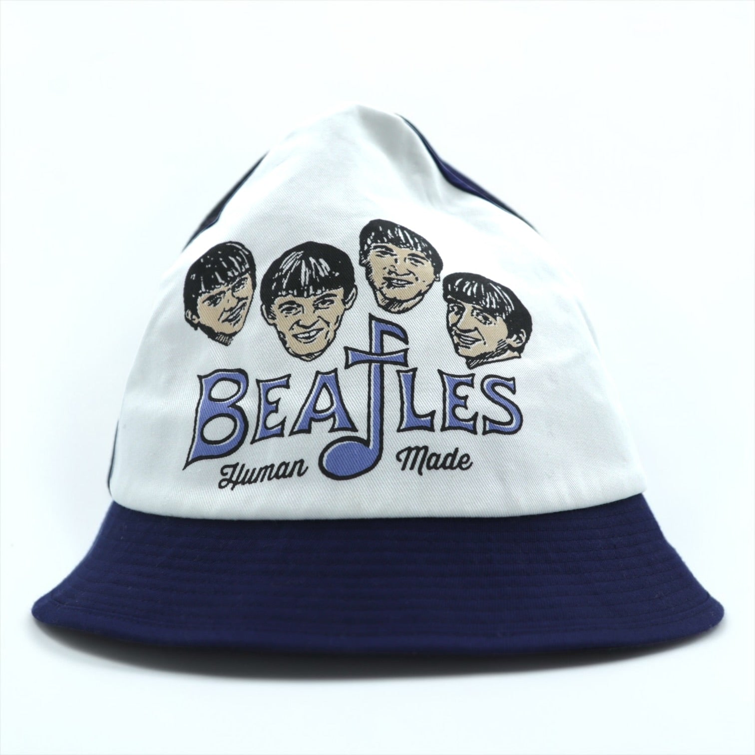 HUMAN MADE Japan-made Bucket Hat Beatles Navy White