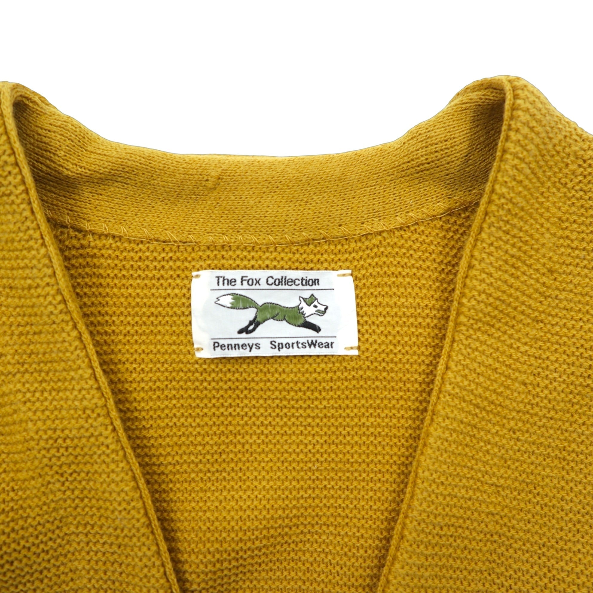 THE FOX Penneys Knit Cardigan M Mustard Reproduction URBAN RESEARCH DOORS Special Order DR27-12H709