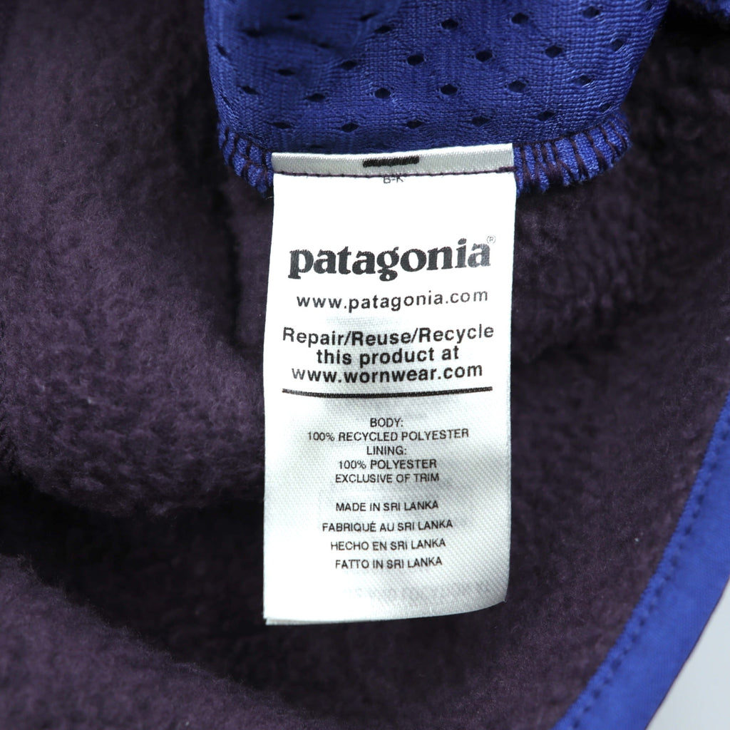 Patagonia レトロパイル フリースジャケット S パープル フルジップ ハイネック 22801