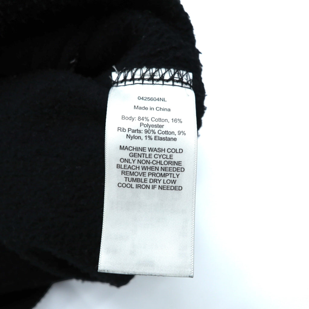 Polo Ralph Lauren Lettered Stadium Jacket Sweatshirt L Black Patch P Ribbed Line