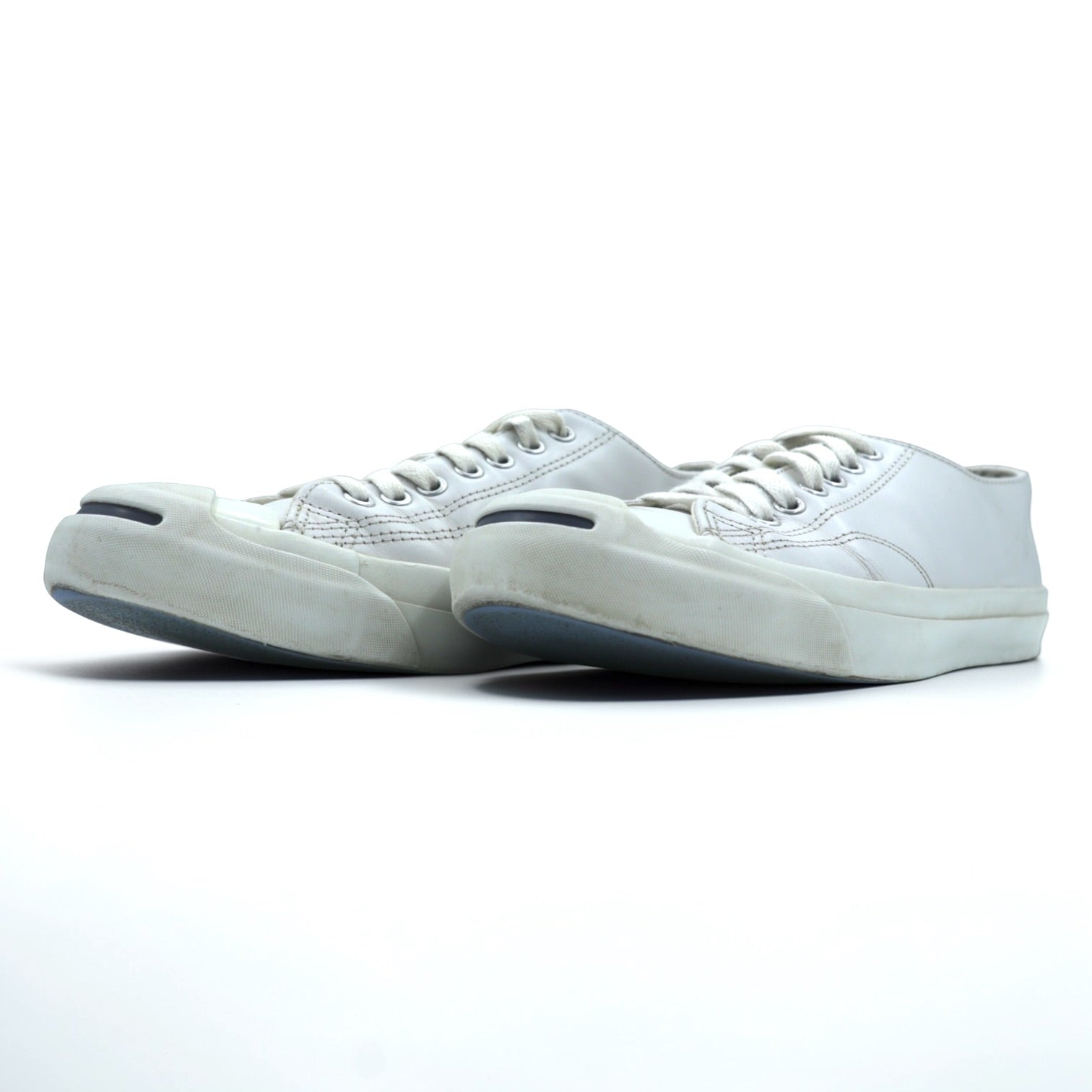 CONVERSE Leather Jack Purcell Low-Cut Sneakers 27cm White 1B984