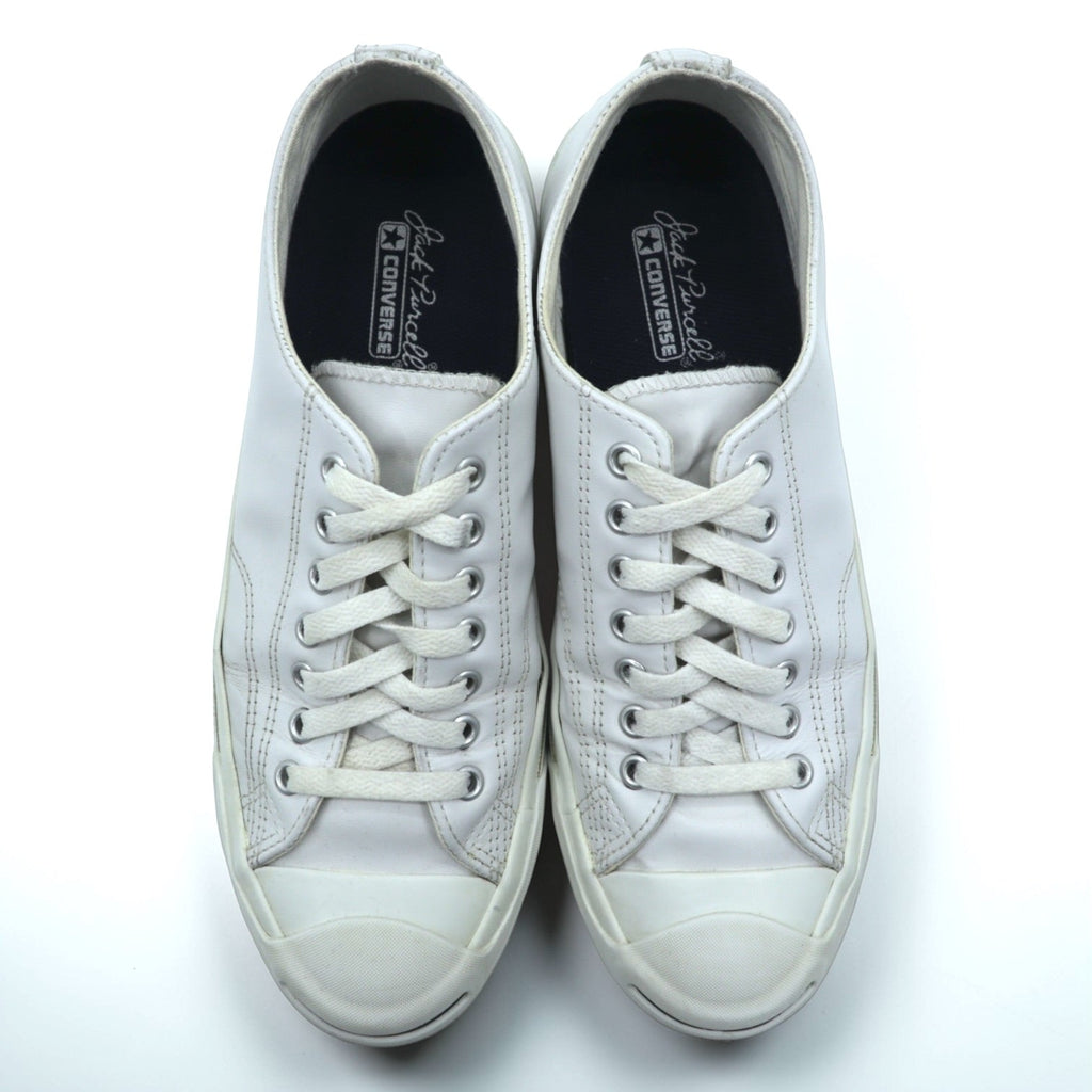 CONVERSE Leather Jack Purcell Low-Cut Sneakers 27cm White 1B984