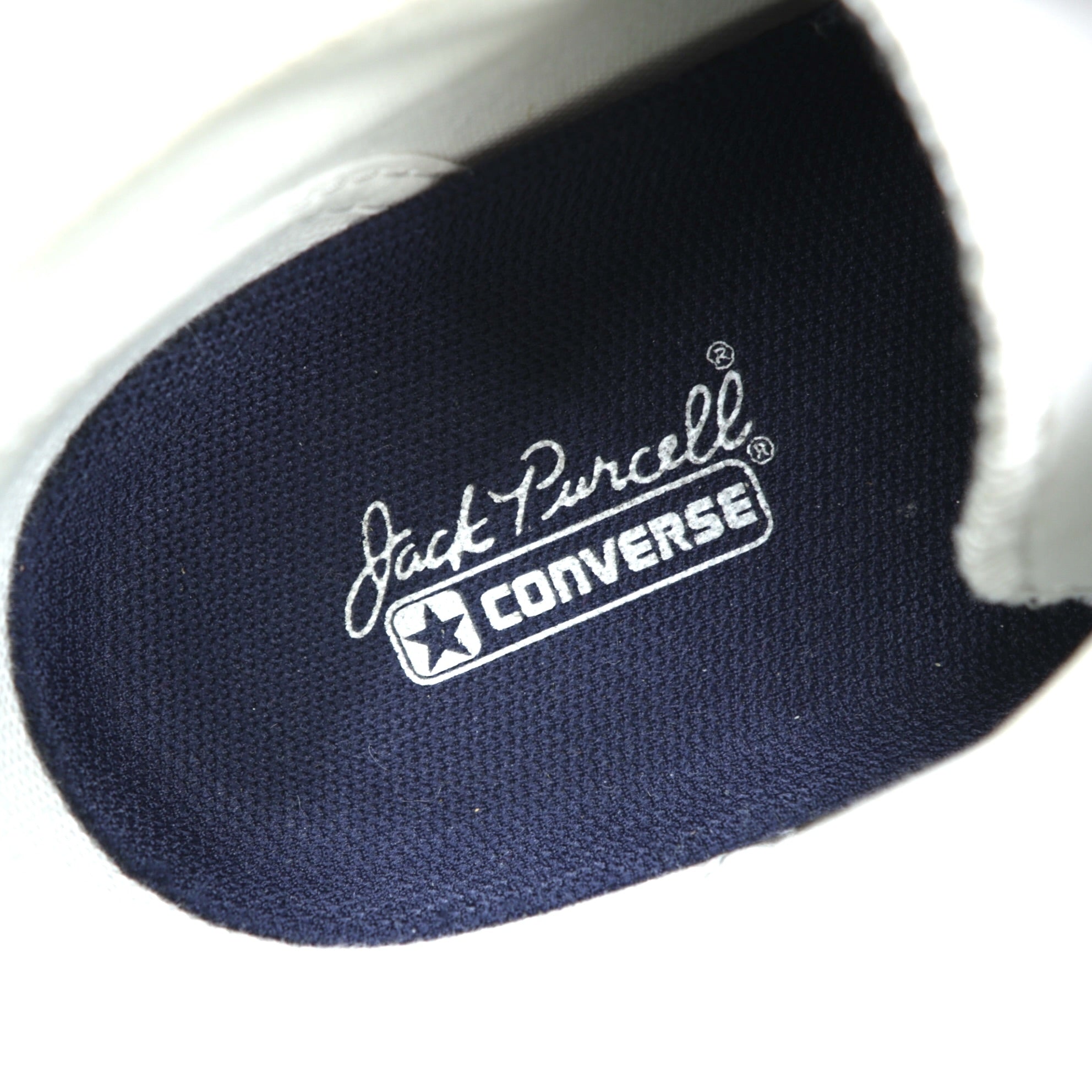 CONVERSE Leather Jack Purcell Low-Cut Sneakers 27cm White 1B984