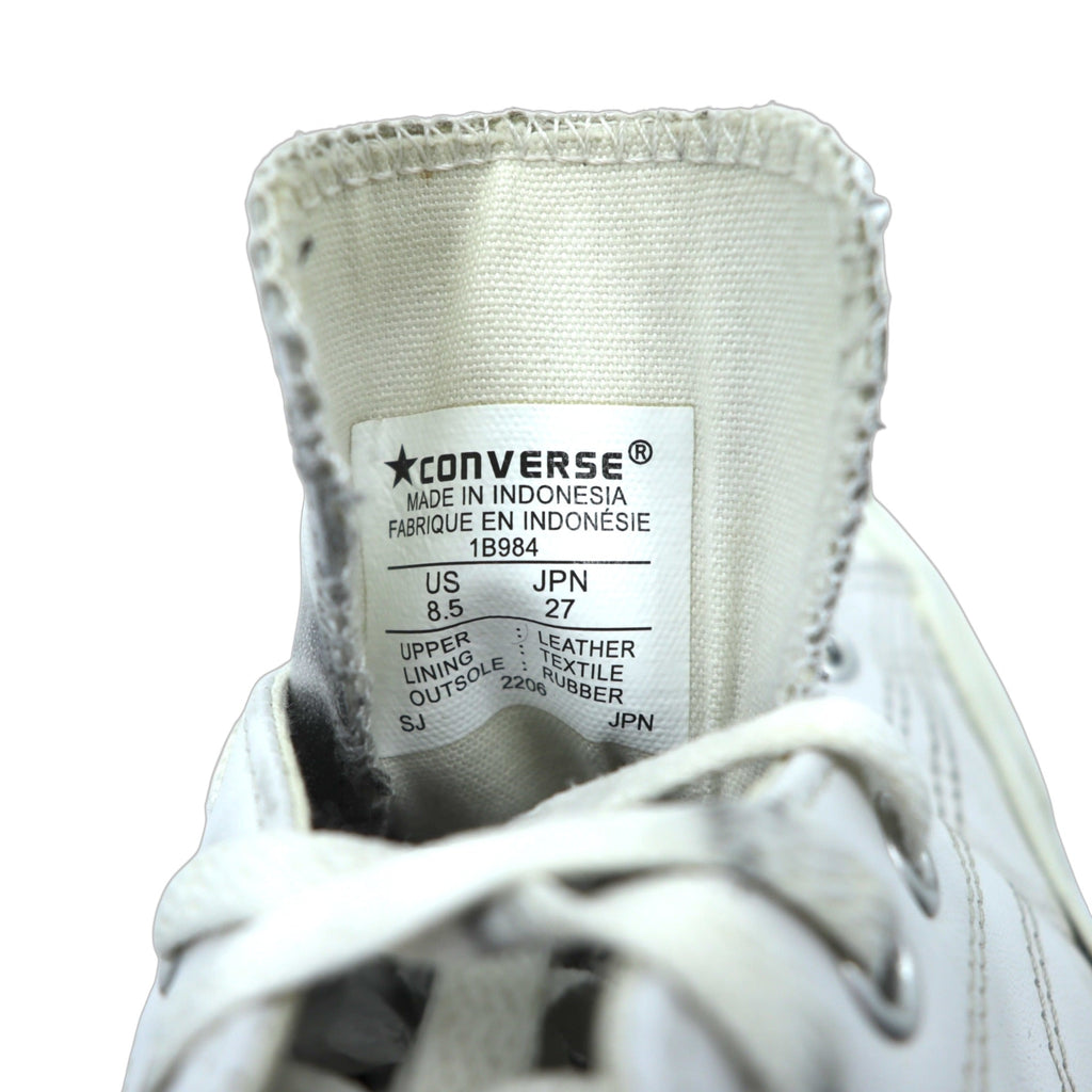 CONVERSE Leather Jack Purcell Low-Cut Sneakers 27cm White 1B984