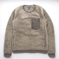 Patagonia Los Gatos Crew Boa Fleece Pullover M Brown Chest Pocket Side Pockets STY25895 FA22