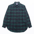 PENDLETON 70s USA Vintage Blackwatch Wool Flannel Shirt M Plaid Navy Green