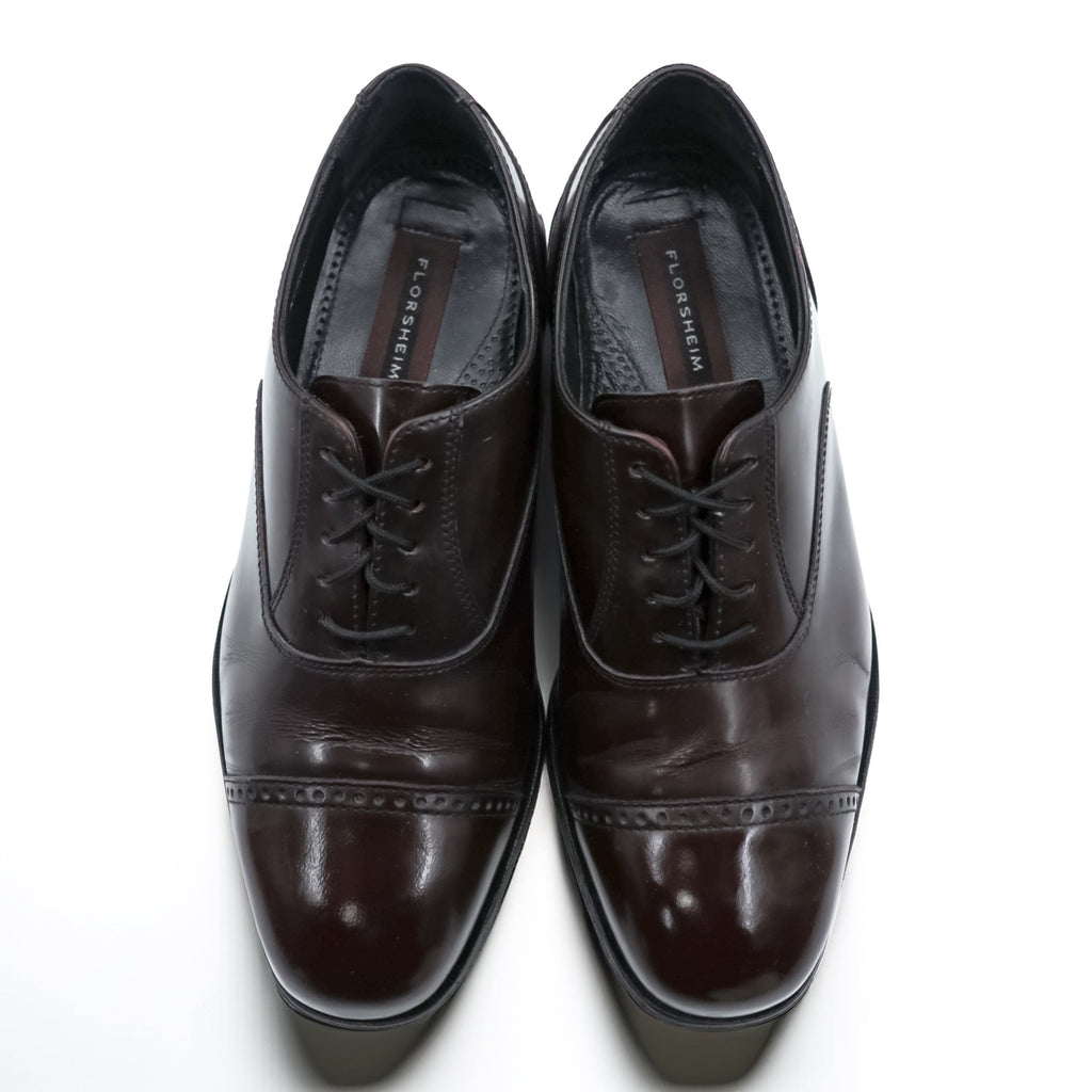 FLORSHEIM Straight Tip Dress Shoes 26.5cm Burgundy Balmoral Cap-toe 17067-05