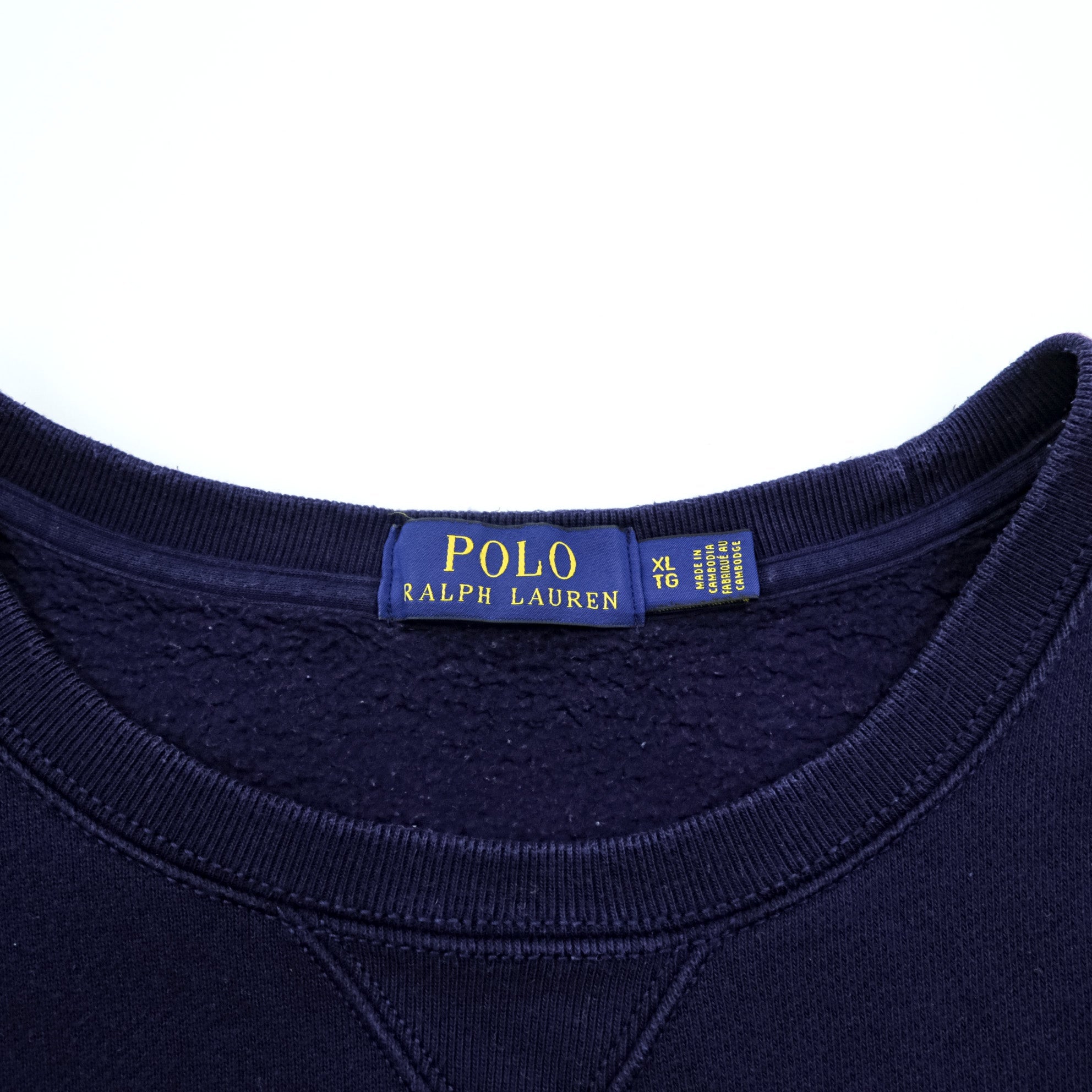 Polo Ralph Lauren Pre-V Sweatshirt Trainer XL Navy Small Pony Logo Embroidery