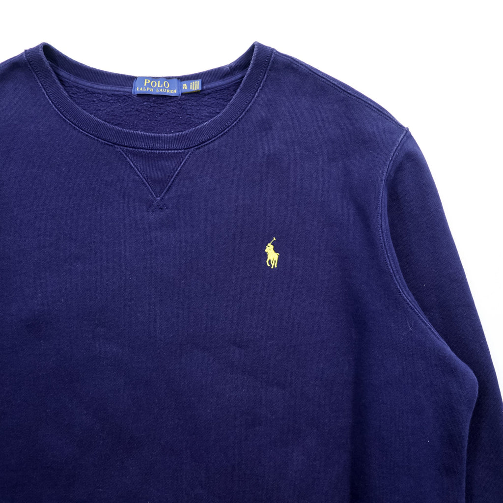 Polo Ralph Lauren Pre-V Sweatshirt Trainer XL Navy Small Pony Logo Embroidery