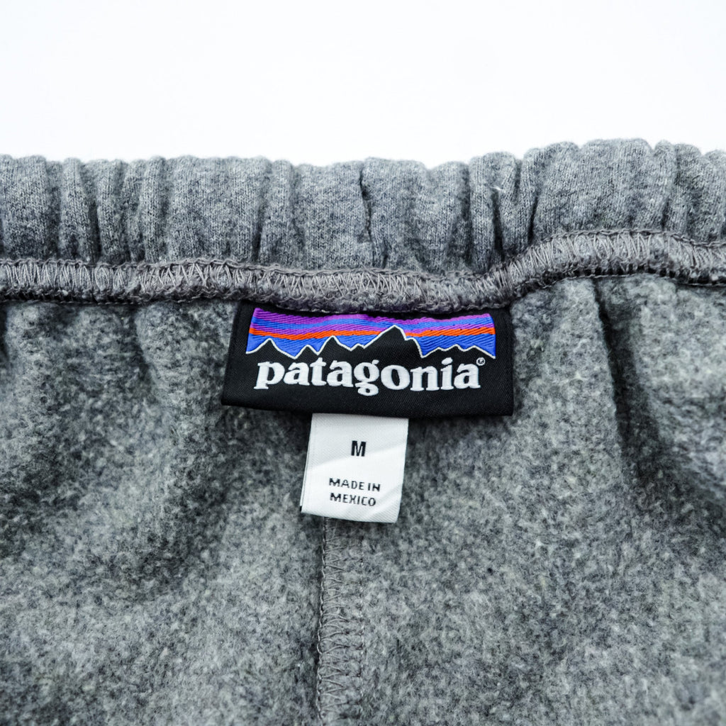Patagonia P-6 ビッグラベル アップライザル スウェットパンツ M グレー 裏起毛 ジョガーパンツ 26052