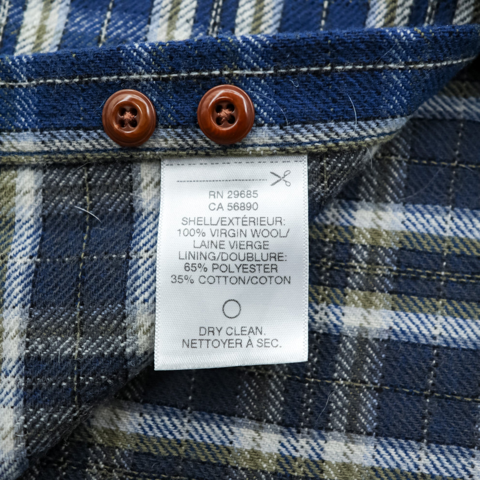 PENDLETON Flannel Shirt XL Blue Plaid Thomas Kay Collection Elbow Patches Chest Pockets
