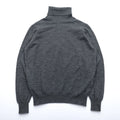 JOHN SMEDLEY 英国製 メリノウール タートルネック ニット セーター S グレー EXTRAFINE MERINO WOOL イギリス製