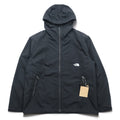 THE NORTH FACE Compact Jacket Mountain Parka L Black Nylon Waterproof Shell Drawcord NP72230 Unused