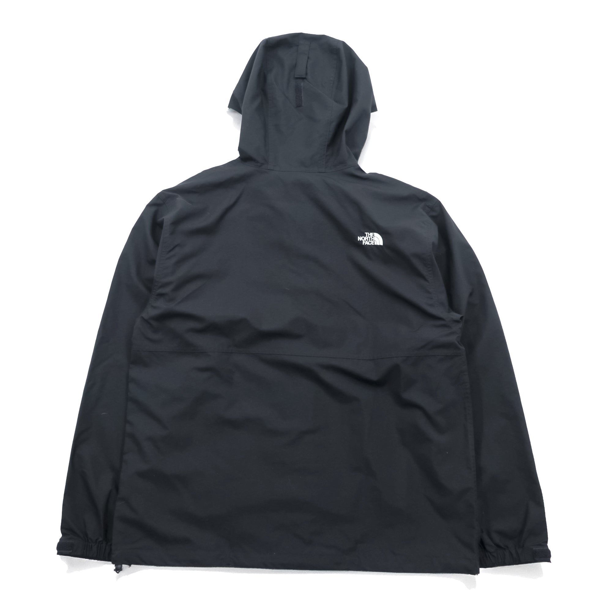 THE NORTH FACE Compact Jacket Mountain Parka L Black Nylon Waterproof Shell Drawcord NP72230 Unused