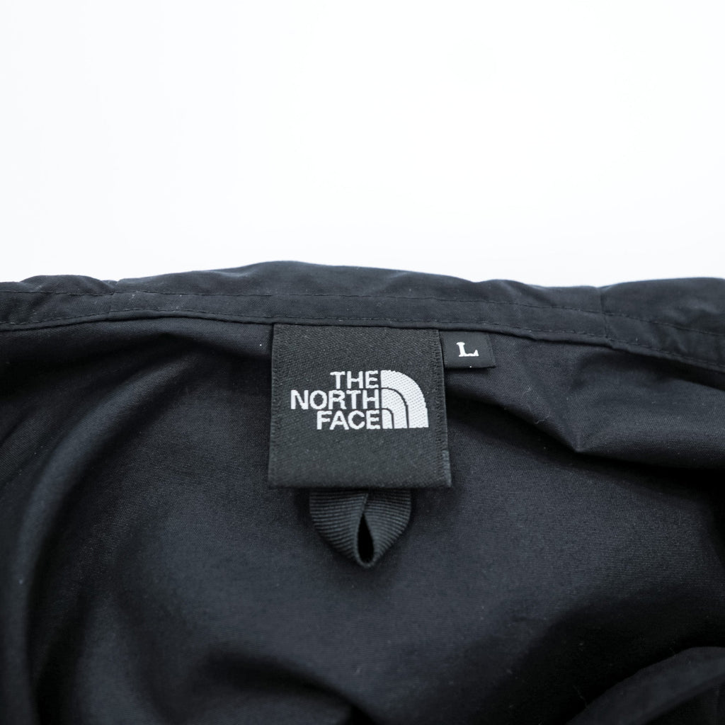 THE NORTH FACE Compact Jacket Mountain Parka L Black Nylon Waterproof Shell Drawcord NP72230 Unused