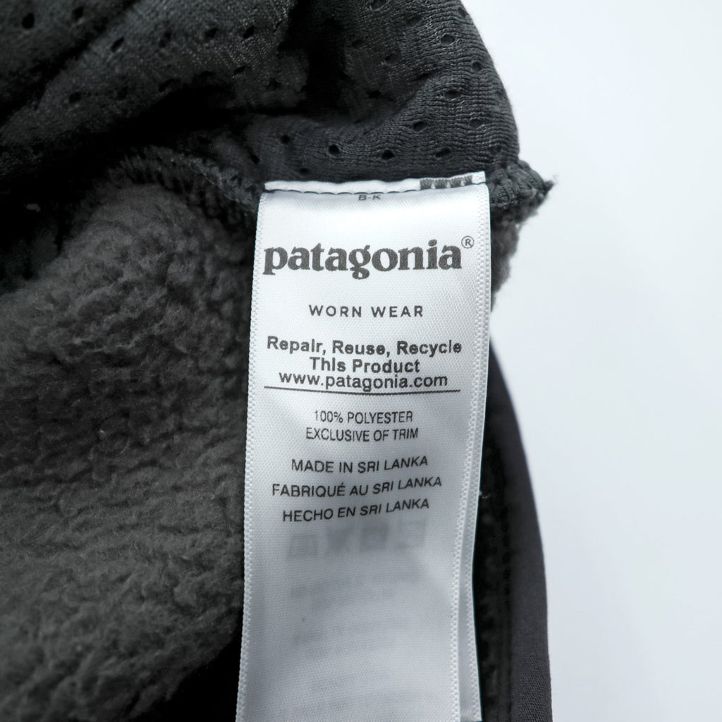 Patagonia Retro Pile Fleece Vest M Grey Boa Fleece Stand Collar Chest Pocket 22820