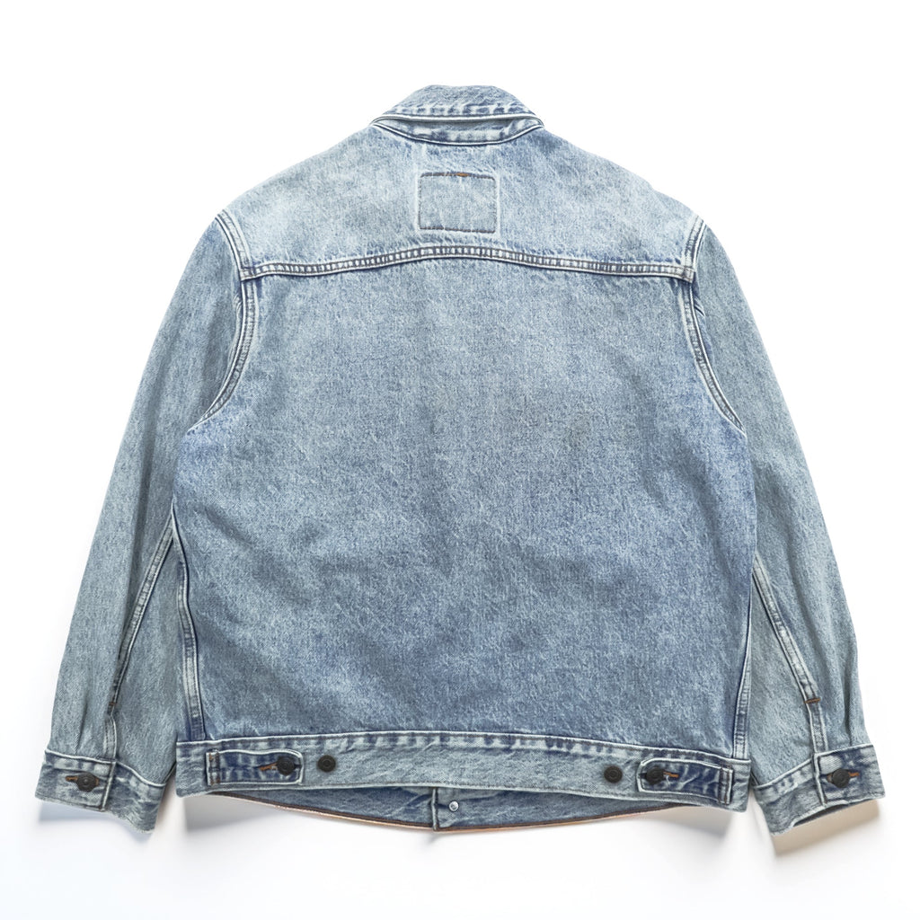 Levi's Vintage Finish Denim Trucker Jacket G Jean M Indigo Light Blue STOCK TRUCKER JACKET A2662