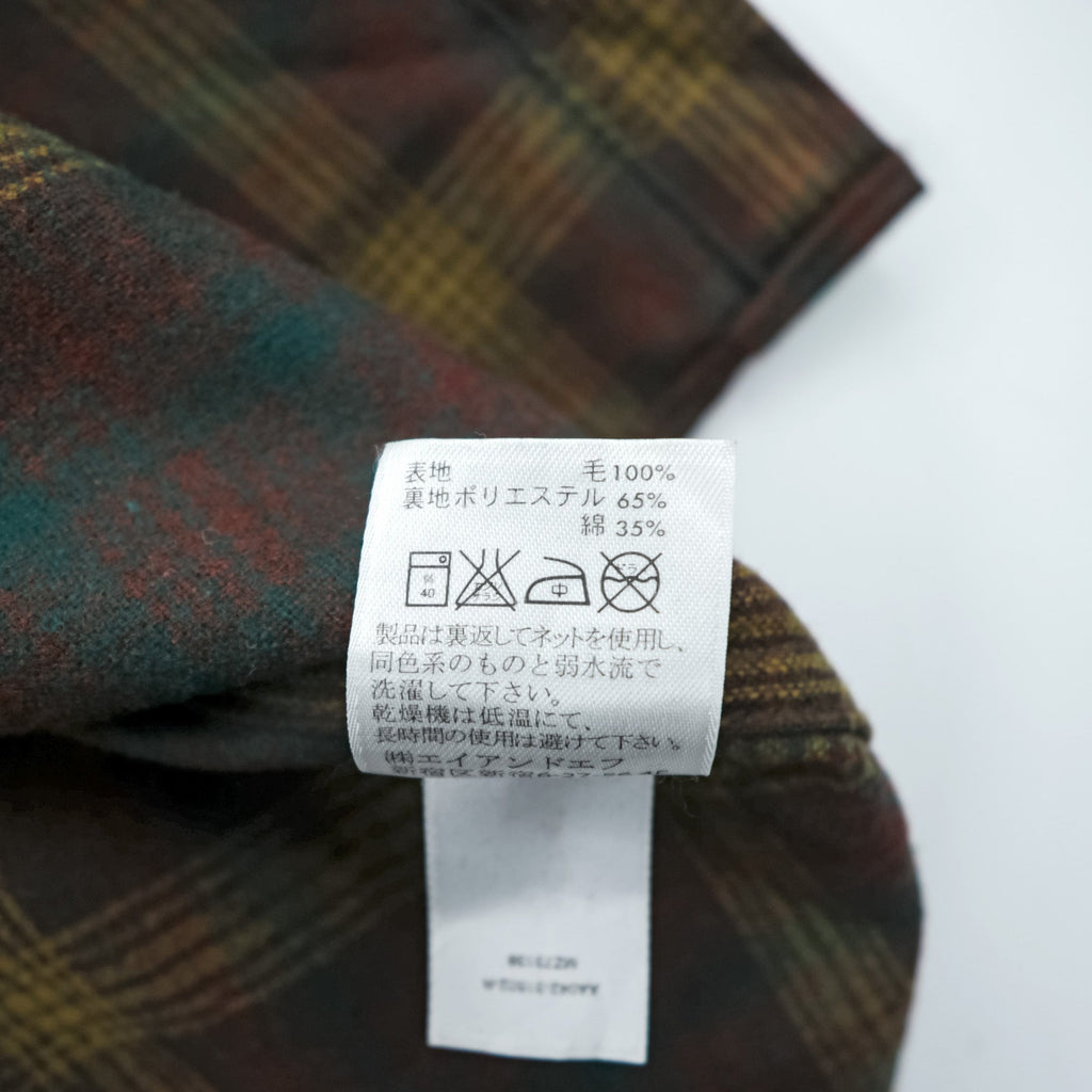 PENDLETON フランネルシャツ 長袖 ウールシャツ XL チェック グリーン FIELD SHIRT USA VIRGIN WOOL 胸ポケット