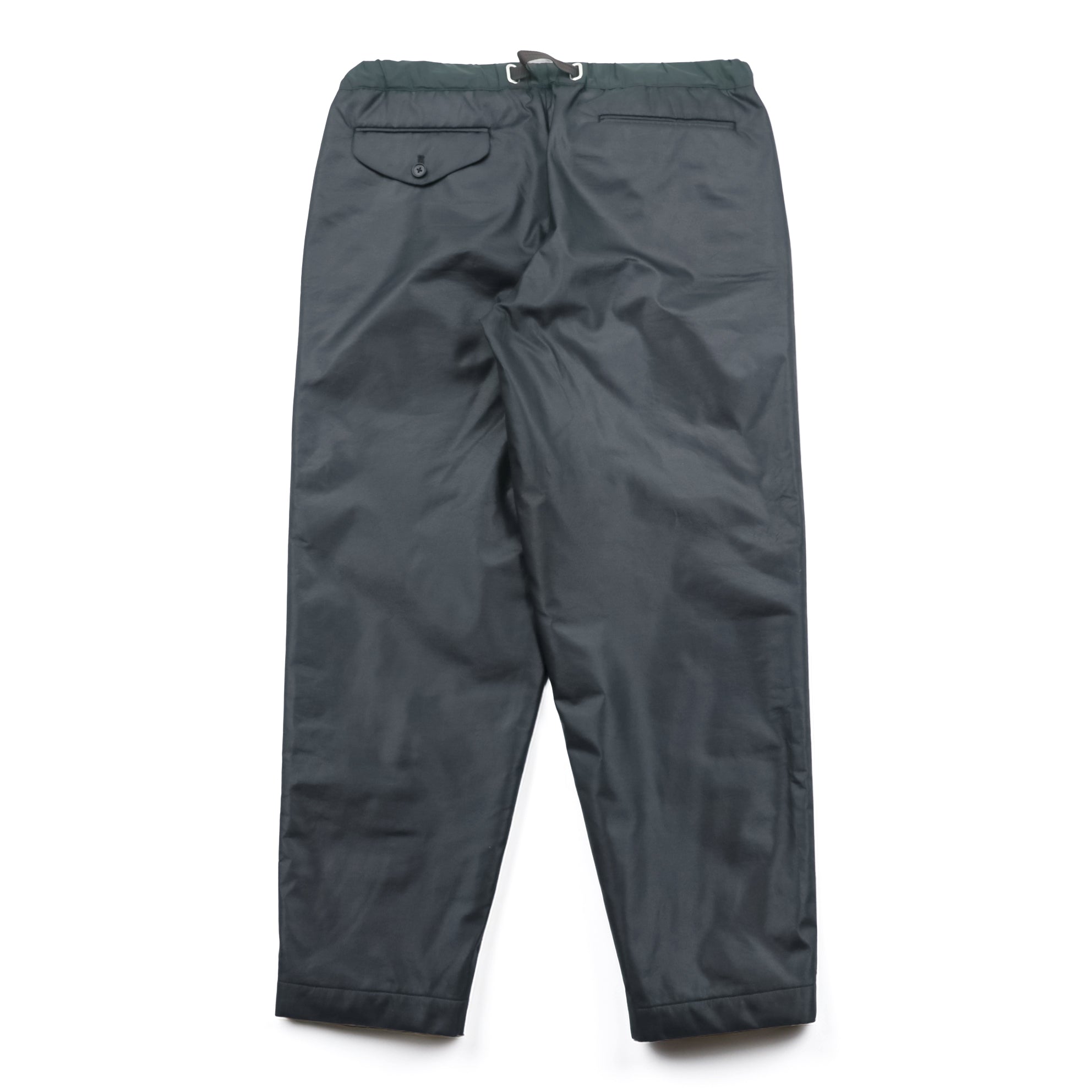 kolor BEACON Padded Coated Belted Pants L Gray Waterproof Outdoor Webbing Belt Wide Tapered 21WBM-P007132 Made in Japan