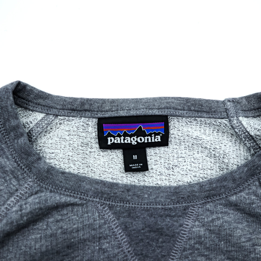 Patagonia Organic Cotton Crew Neck Sweatshirt M Gray Chest Pocket 26375