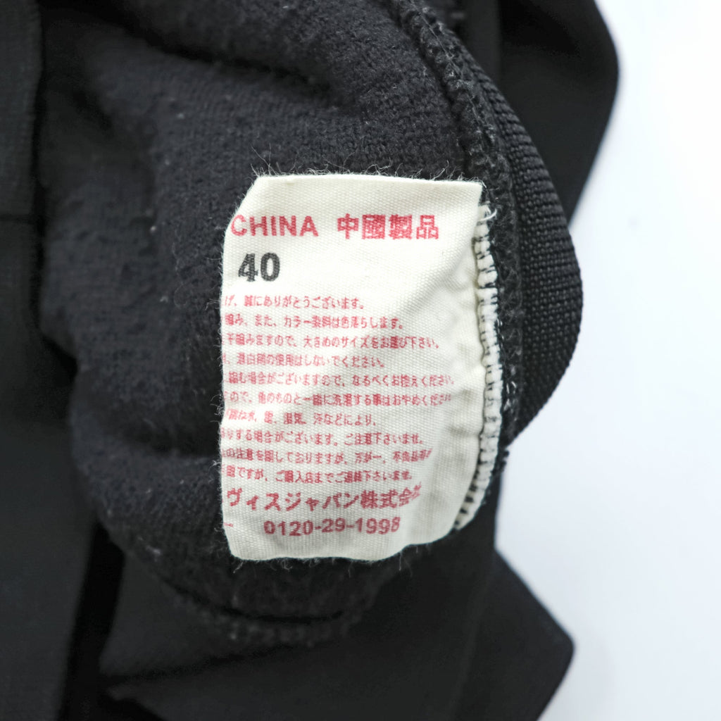 EVISU (YAMANE GUARANTEED) ボア フリース パーカー L ブラック プルオーバー フロント カンガルーポケット