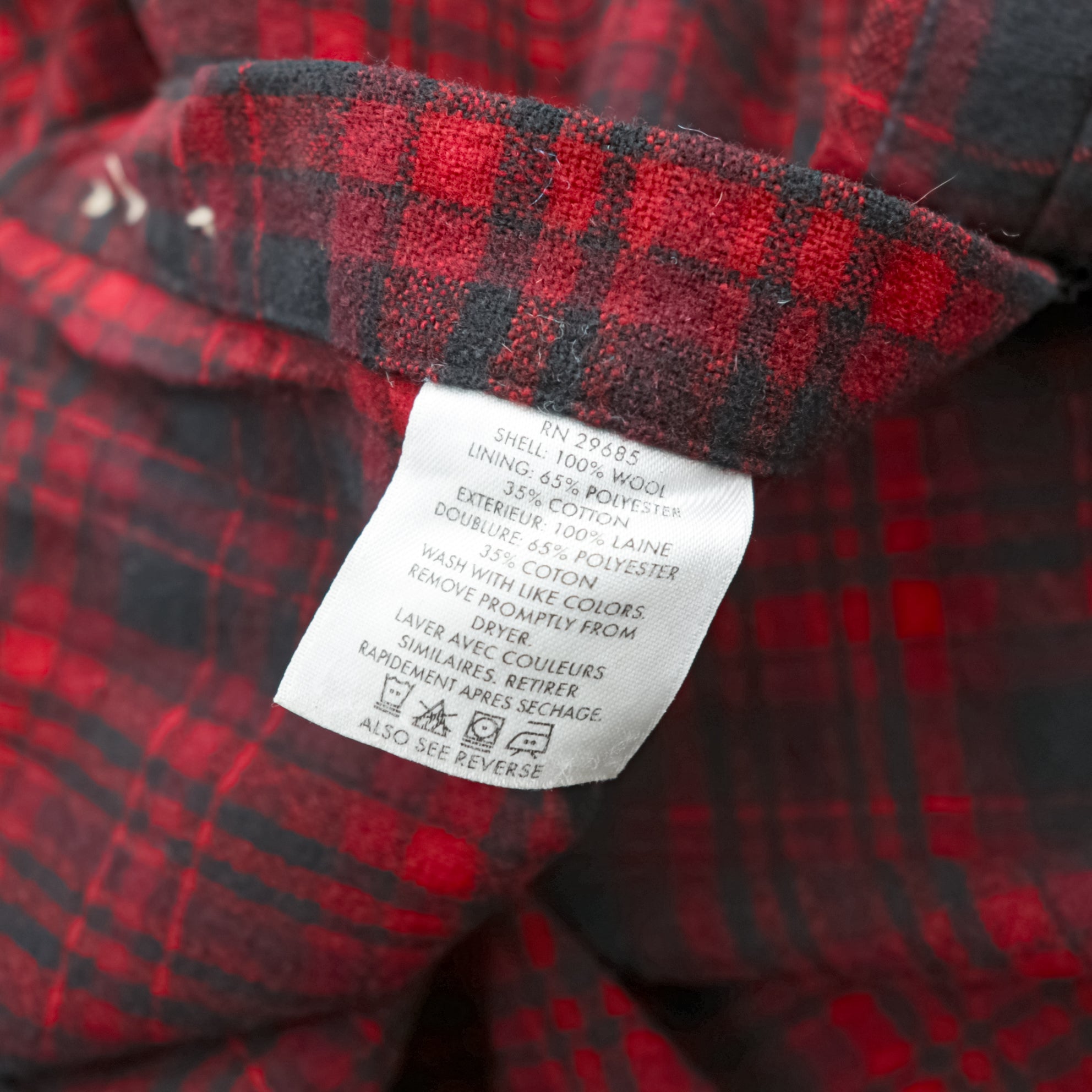 PENDLETON ボタンダウン フランネルシャツ 長袖 ウールシャツ XL バッファローチェック オンブレ 胸ポケット