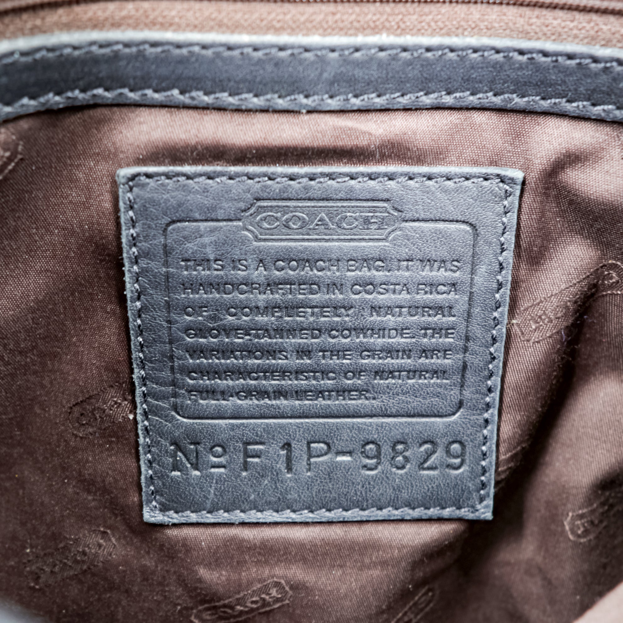 COACH ヴィンテージ オールドコーチ ショルダーバッグ グラブタンレザー 本革 9829 コスタリカ製