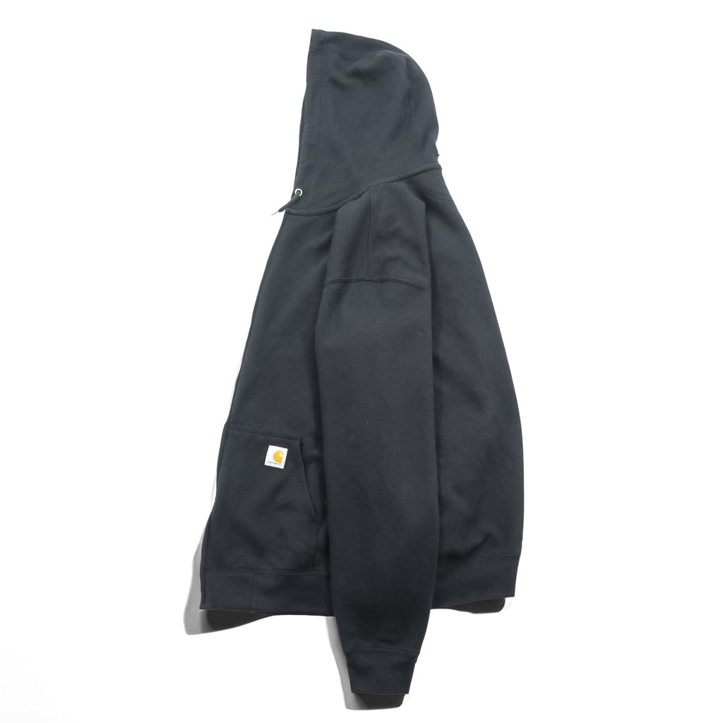 carhartt ミッドウェイト ジップパーカー XL ブラック フロントポケット LOOSE FIT K122