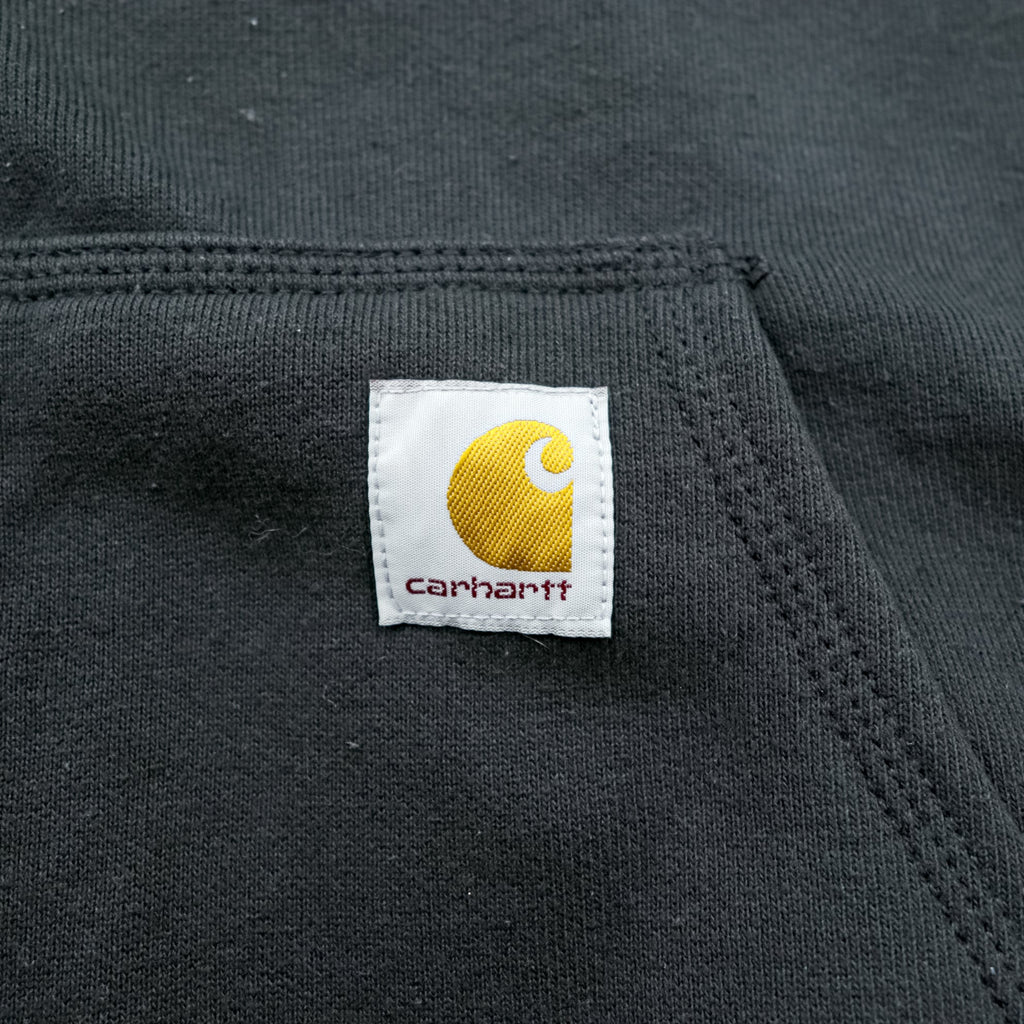 carhartt ミッドウェイト ジップパーカー XL ブラック フロントポケット LOOSE FIT K122