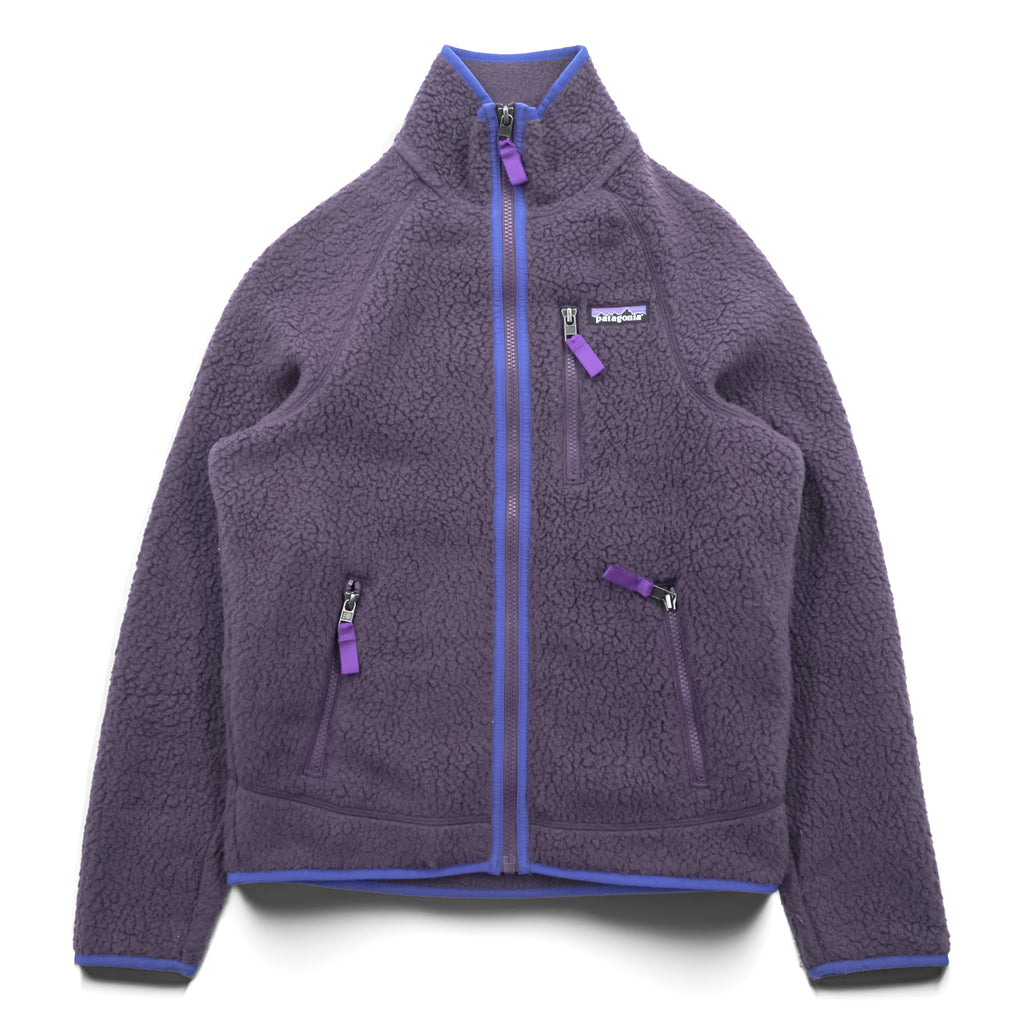 Patagonia レトロ パイル Retro Pile Fleece フリースジャケット XXS パープル フルジップ スタンドカラー 22801