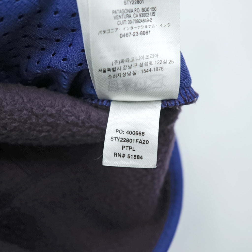 Patagonia レトロ パイル Retro Pile Fleece フリースジャケット XXS パープル フルジップ スタンドカラー 22801