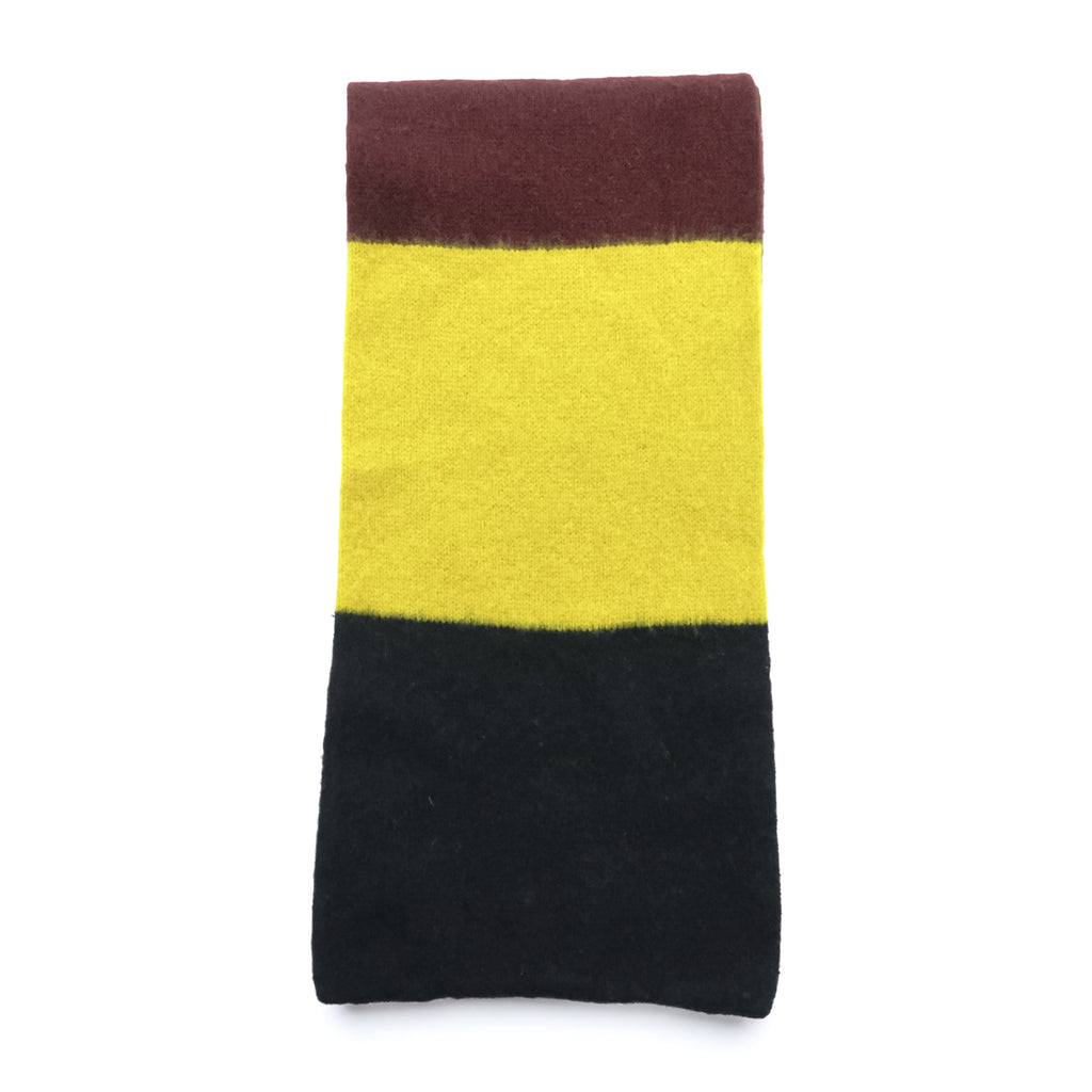 JO GORDON Made in UK Colorblock Lambswool Scarf Multi-color Bshop Exclusive Made in England
