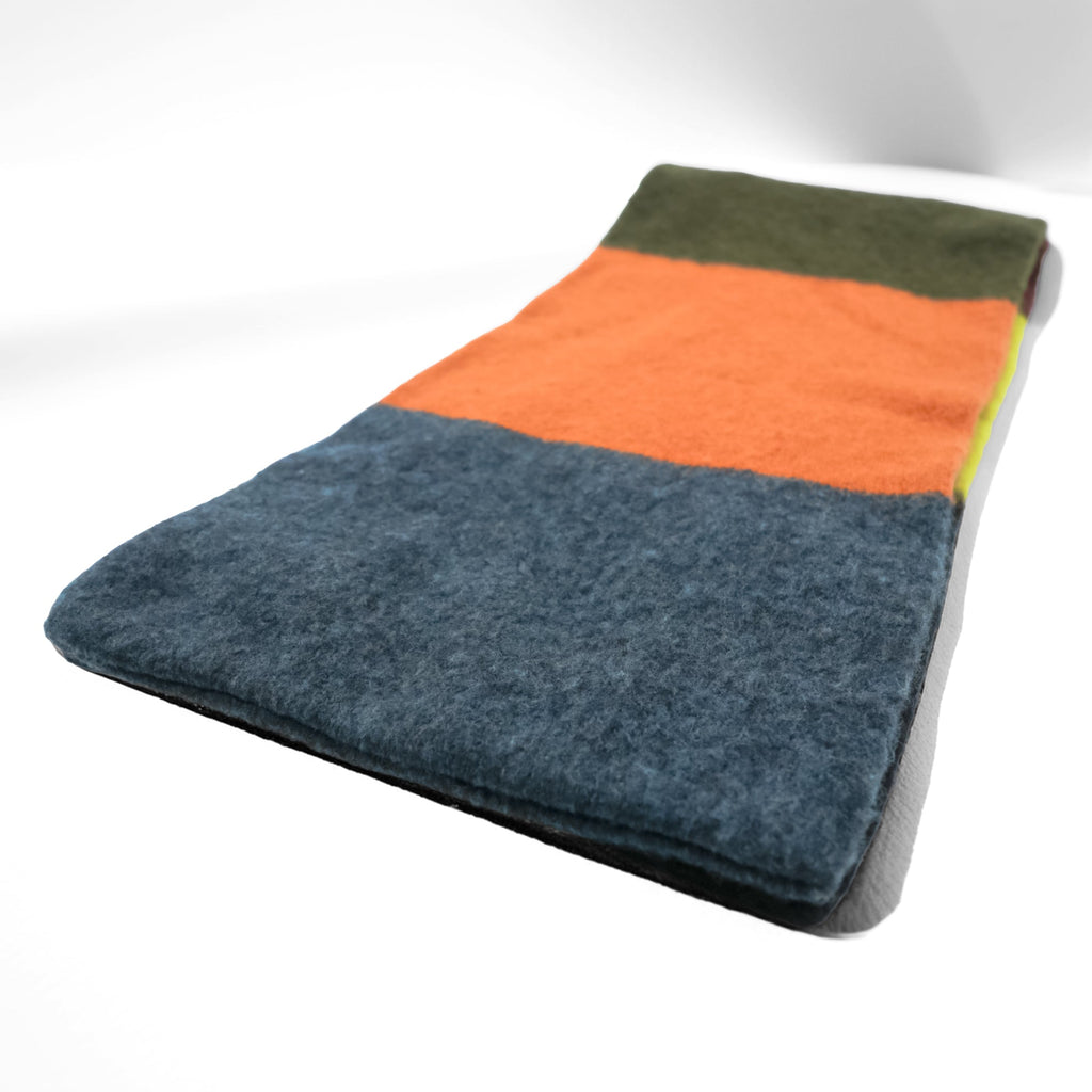 JO GORDON Made in UK Colorblock Lambswool Scarf Multi-color Bshop Exclusive Made in England