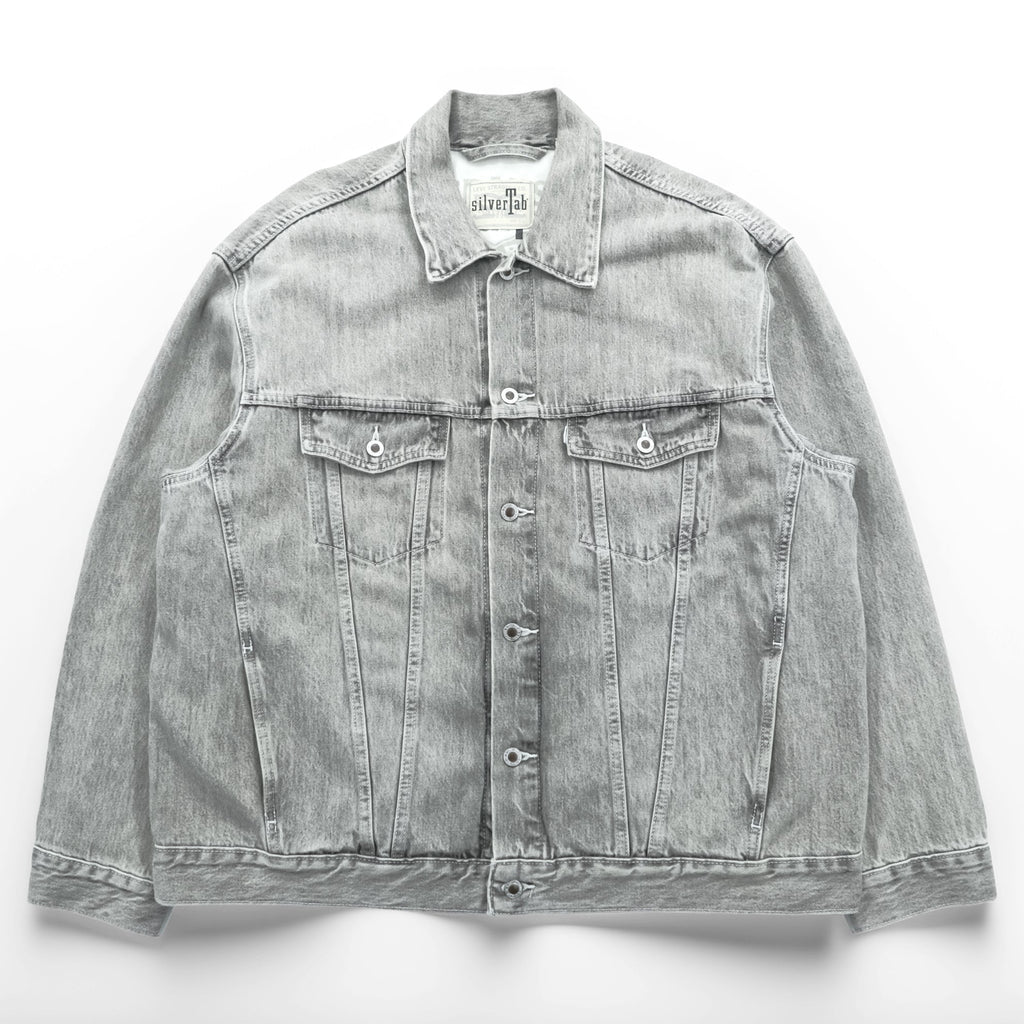Levi's SILVER TAB デニム トラッカージャケット Gジャン XL グレー シルバータブ A3179